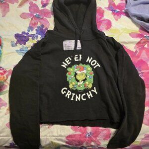 How The Grinch Stole Christmas Cropped Hoodie